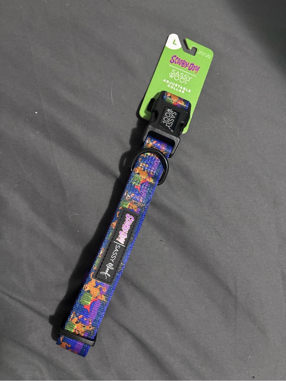 Scooby-Doo Sassy Woof Adjustable dog collar - Blue Multi